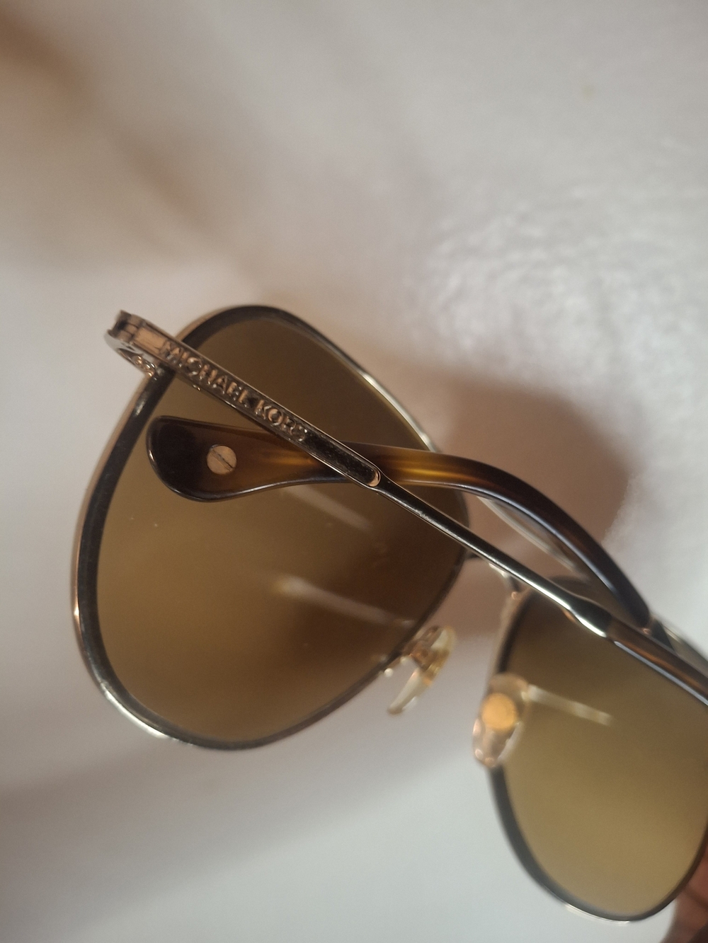 Michael Kors Men’s Brown Aviator Sunglasses